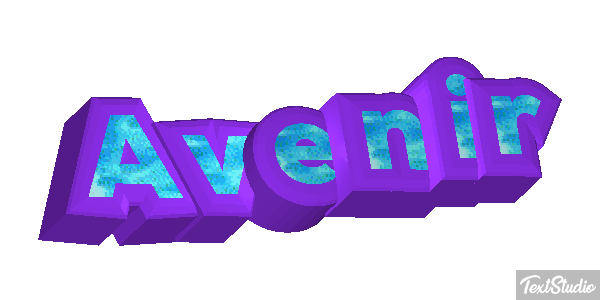 Avenir Effetto testo
