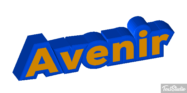 Avenir Effetto testo