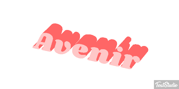 Avenir Effetto testo