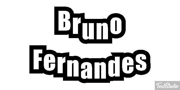 Bruno Fernandes Text effect