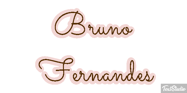 Bruno Fernandes Text effect