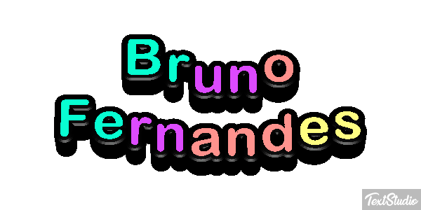 Bruno Fernandes Text effect