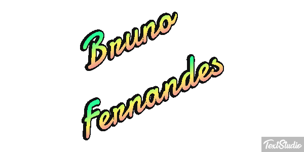 Bruno Fernandes Text effect