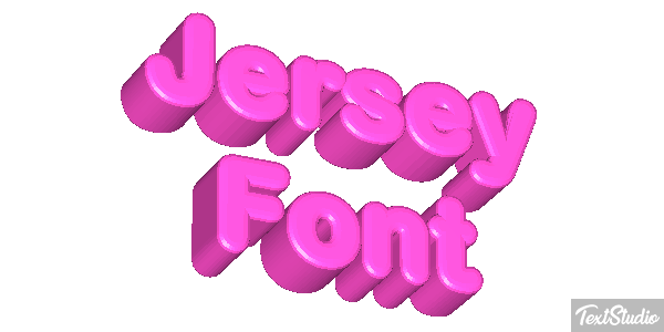 Jersey Font テキスト効果