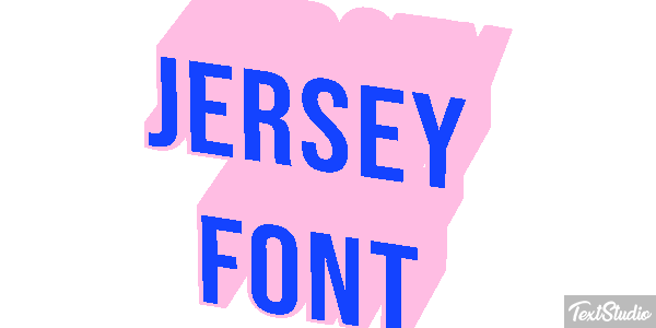 Jersey Font テキスト効果