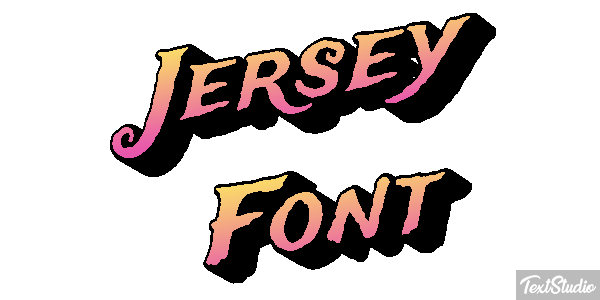 Jersey Font テキスト効果
