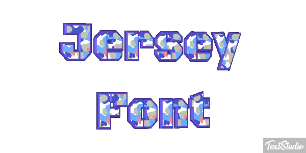Jersey Font テキスト効果