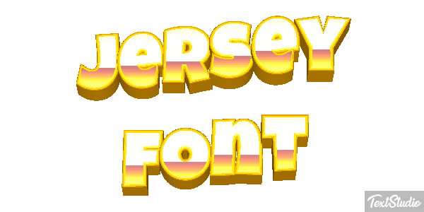 Jersey Font テキスト効果