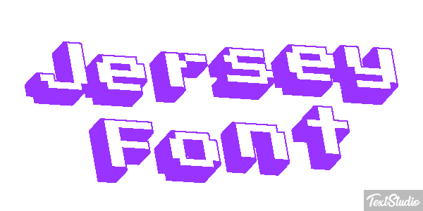 Jersey Font テキスト効果