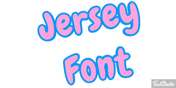 Jersey Font テキスト効果