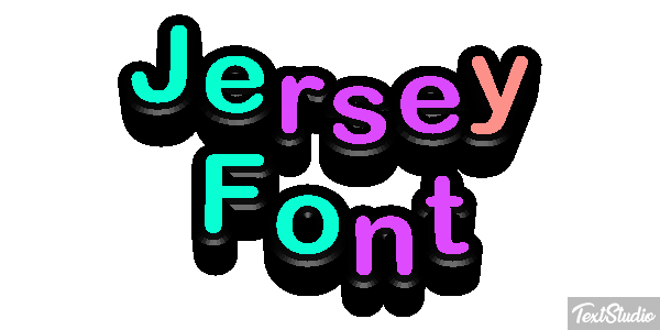Jersey Font テキスト効果