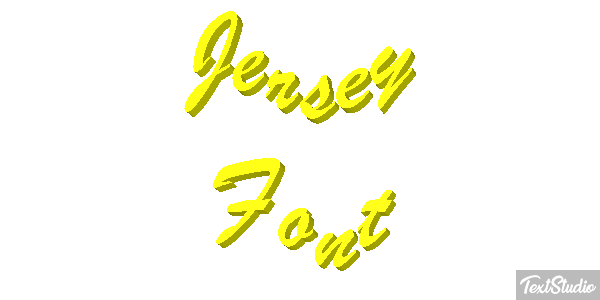 Jersey Font テキスト効果