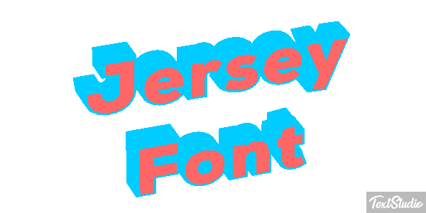 Jersey Font テキスト効果