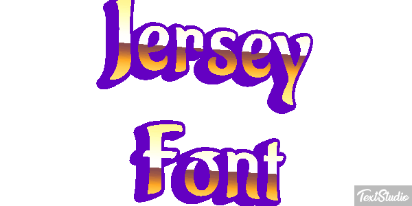Jersey Font テキスト効果