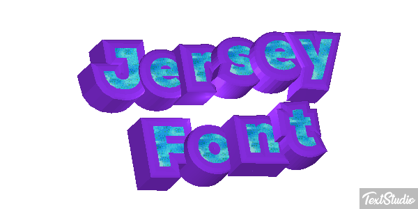Jersey Font テキスト効果