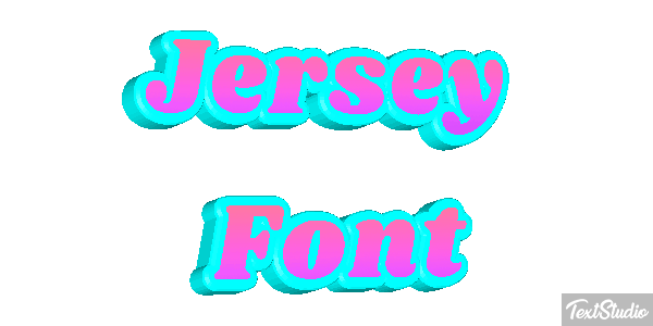 Jersey Font テキスト効果