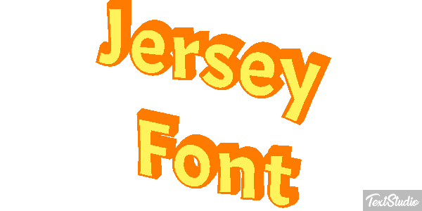 Jersey Font テキスト効果