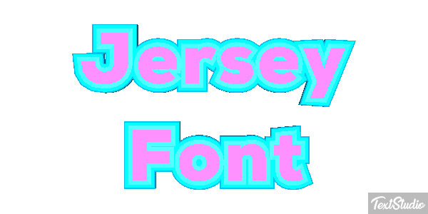 Jersey Font テキスト効果