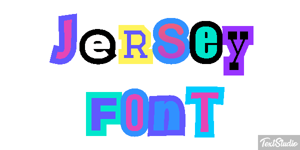 Jersey Font テキスト効果