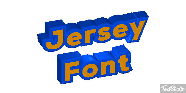 Jersey Font テキスト効果