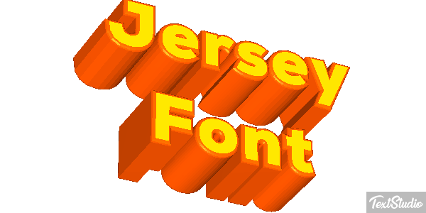 Jersey Font テキスト効果