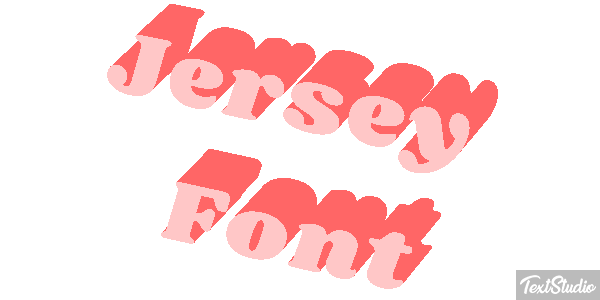 Jersey Font テキスト効果