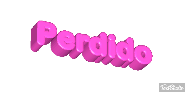 Perdido Efecto de texto
