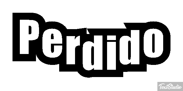 Perdido Efecto de texto