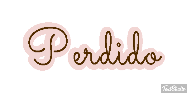 Perdido Efecto de texto