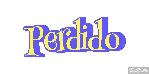 Perdido Efecto de texto