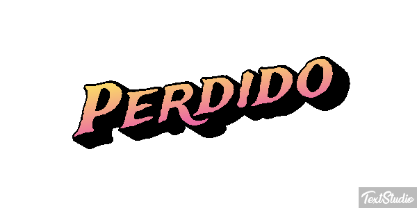 Perdido Efecto de texto