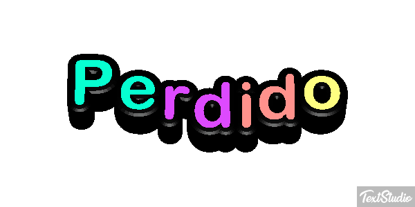 Perdido Efecto de texto