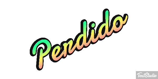 Perdido Efecto de texto