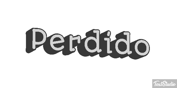 Perdido Efecto de texto