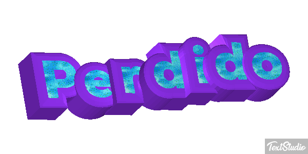 Perdido Efecto de texto