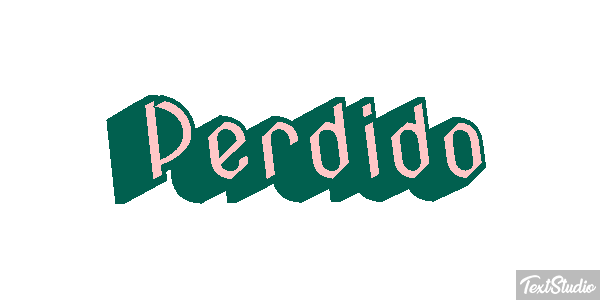 Perdido Efecto de texto