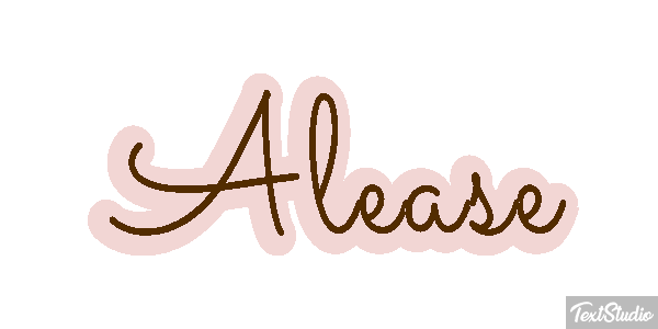 Alease Text effect