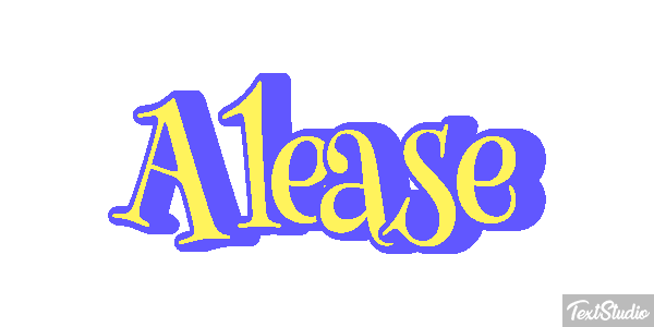 Alease Text effect