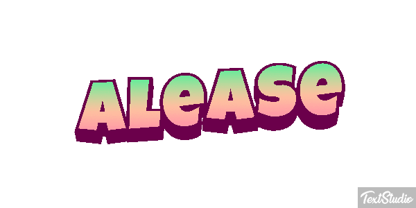 Alease Text effect