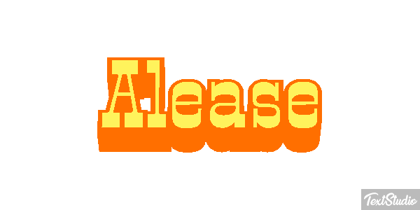 Alease Text effect