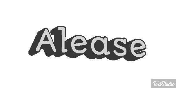 Alease Text effect