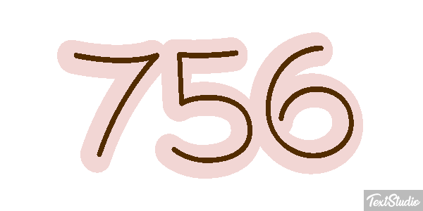 756 Text effect