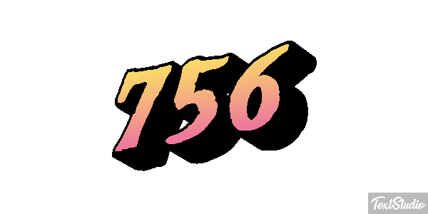756 Text effect