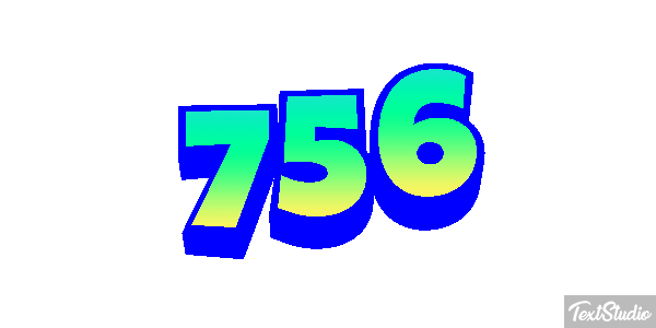 756 Text effect