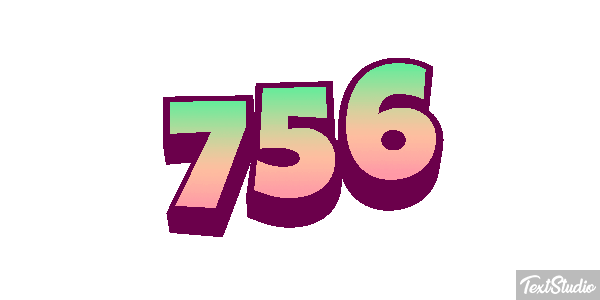 756 Text effect