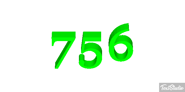 756 Text effect