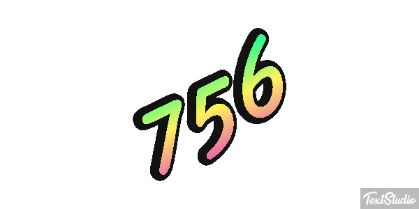756 Text effect