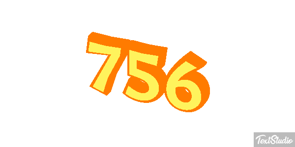 756 Text effect