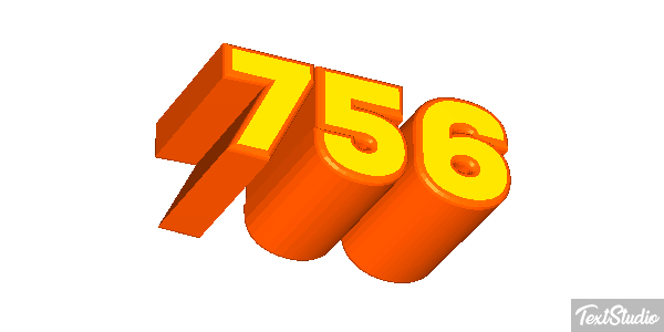 756 Text effect