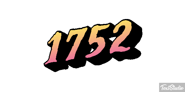 1752 Metin efekti